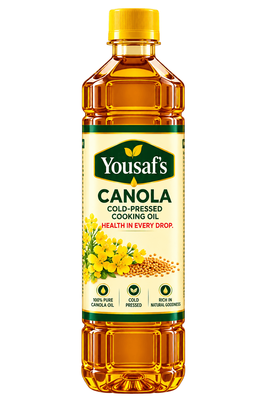 Yousaf's Canola Oil (Cold Press) 1 KG pack
