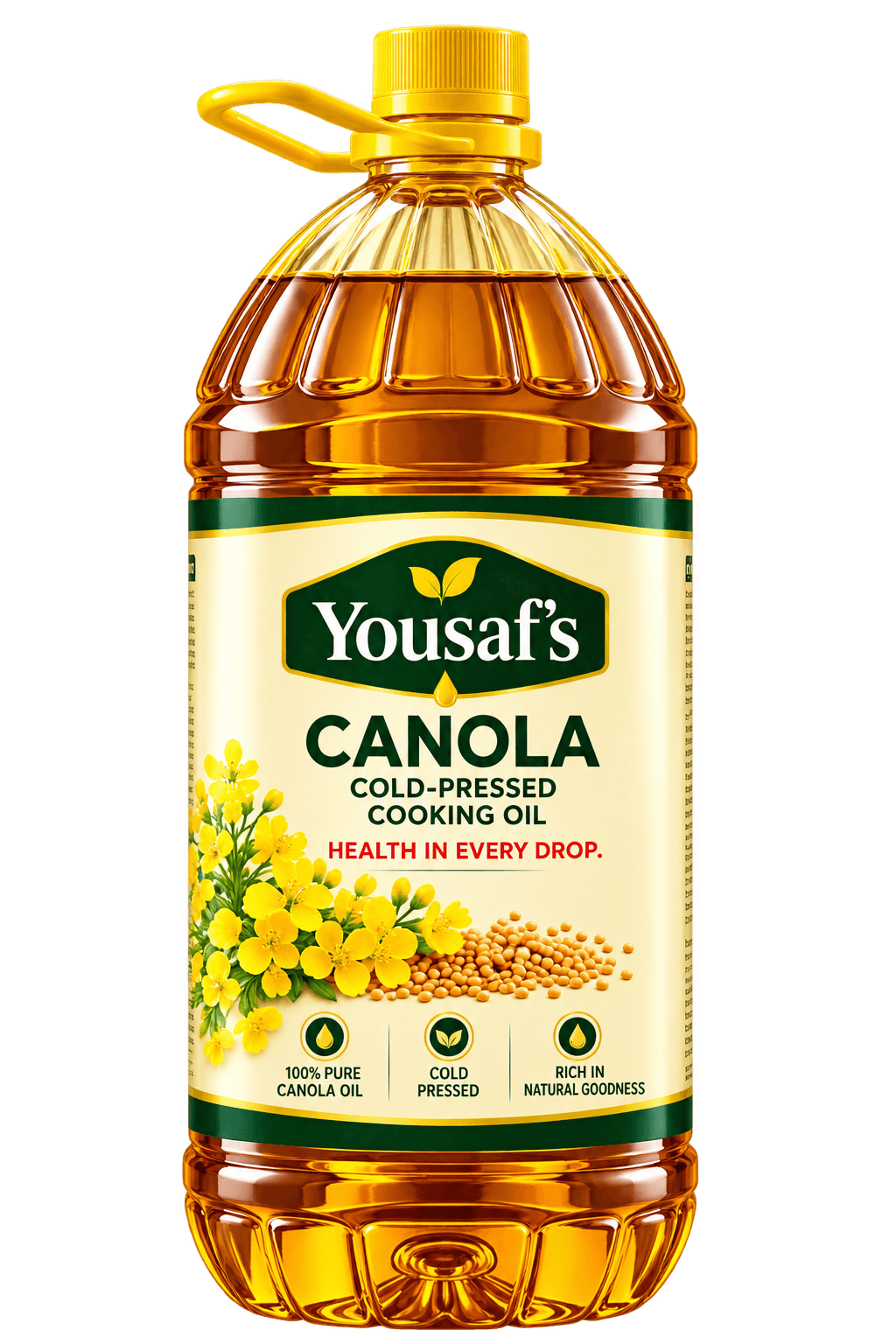 Yousaf's Canola Oil (Cold Press) 3 KG pack