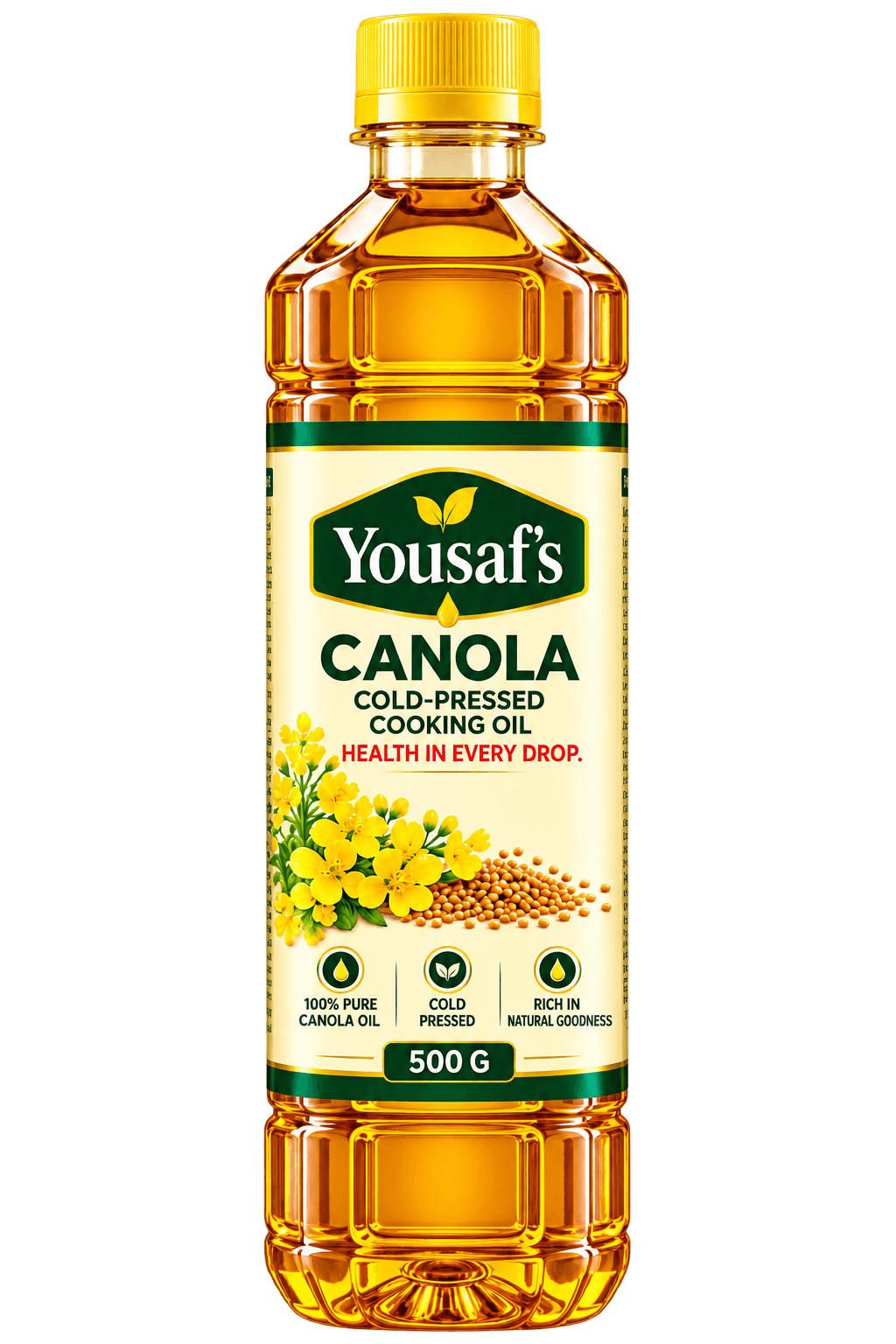 Yousaf's Canola Oil (Cold Press) 500 G pack